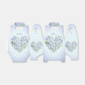 青いハートフローラ優先ボックス フェイバーボックス (折り畳みなし)