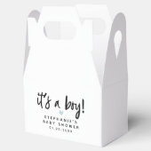 青いハート男の子のシャワー フェイバーボックス (オープン)