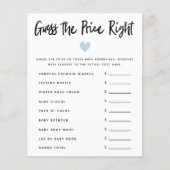 青いハート男の子の赤ちゃんシャワー価格を右に推測 (正面)