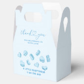 青いハート男の子バレンタインデーシャワー フェイバーボックス (オープン)