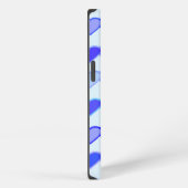 青いハート行の影 iPhoneケース (右側面)
