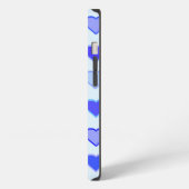青いハート行の影 iPhoneケース (左側面)
