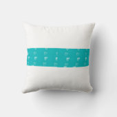 青いハート クッション (裏面)