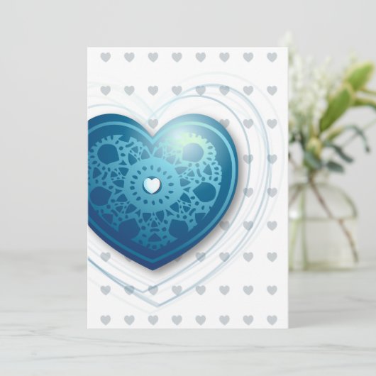 青いハート、招待 招待状 (スタンド正面)