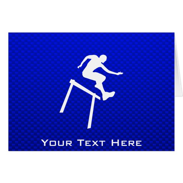 青いハードル選手 (正面横)