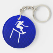 青いハードル選手 キーホルダー (裏面)