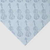 青いバイオリンラインスケッチ 薄葉紙 (詳細)