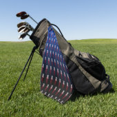 青いバスケットディスクゴルフタオル ゴルフタオル (グリーン)