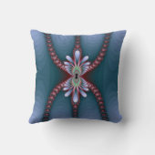 青いバックグランドクッション上のチェーン クッション (裏面)