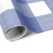 青いバッファローの格子縞の紙 ラッピングペーパー (ロールコーナー)