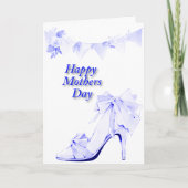 青いバナーと靴 カード (正面)