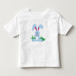 青いバニー-幼児のTシャツ トドラーTシャツ