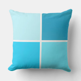 青いバブルの正方形 アウトドアクッション