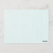 青いバブルガムを吹くコアラ    ポストカード (裏面)