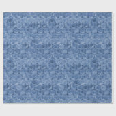 青いバブルラップ ラッピングペーパー (フラット)