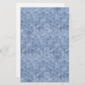 青いバブルラップ 便箋 (正面/裏面)