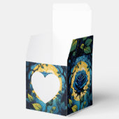 青いバラつる植物3ハート フェイバーボックス (オープン)