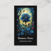 青いバラつる植物 名刺 (正面)