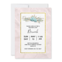 青いバラとクラウンフローラルマザーズデイブランジ