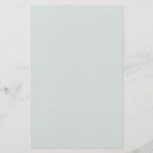 青いバラとティール（緑がかった色）パーソナライズされた文具 便箋 (裏面)