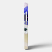 青いバラとピンクの白いアネモネの花のモノグラム Case-Mate iPhoneケース (裏面 / 左)