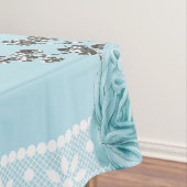 青いバラとレース テーブルクロス (インサイチュ)