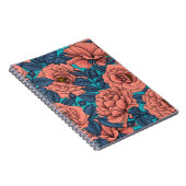 青いバラに青葉いバラ ノートブック (右側)