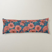 青いバラに青葉いバラ ボディピロー (裏面)