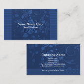 青いバラの名刺 名刺 (正面/裏面)