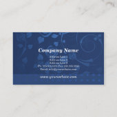 青いバラの名刺 名刺 (裏面)