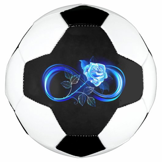 青いバラの無限大 サッカーボール (正面)