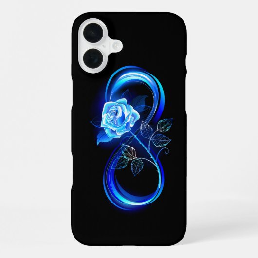 青いバラの無限大 iPhoneケース (裏面)