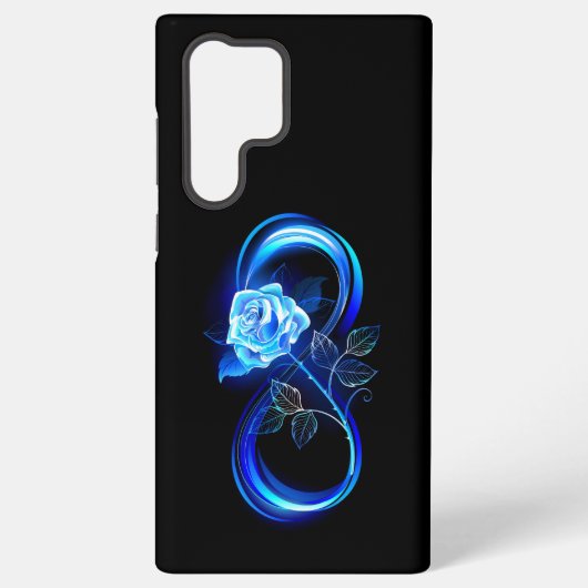 青いバラの無限大 SAMSUNG GALAXYケース (裏面)