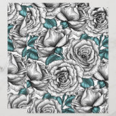 青いバラの白い葉バラ (正面/裏面)