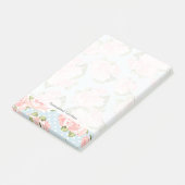 青いバラの美しい水玉模様 ポストイット (アングル)