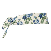 青いバラの花柄 タイヘッドバンド (回転270)