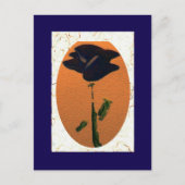 青いバラはがき ポストカード (正面)