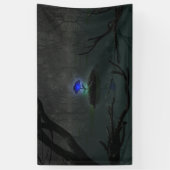 青いバラバナー 横断幕 (縦)