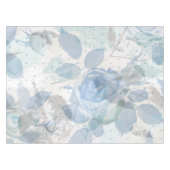 青いバラパターン テーブルクロス (正面(横))