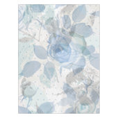 青いバラパターン テーブルクロス (正面)