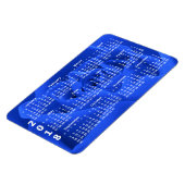 青いバラ花びら2018カレンダー マグネット (左側)