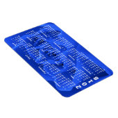 青いバラ花びら2018カレンダー マグネット (右側)