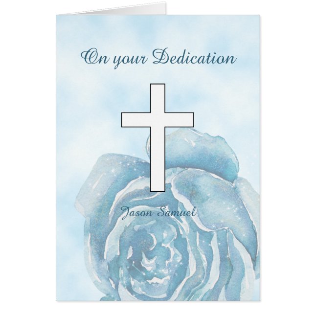 青いバラ輝く献身 (正面)