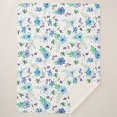 青いバラ シェルパブランケット (正面)