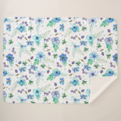 青いバラ シェルパブランケット (正面(横))