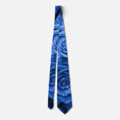 青いバラ ネクタイ (裏面)