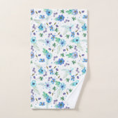 青いバラ バスタオルセット (ハンドタオル)