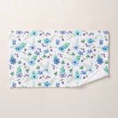 青いバラ バスタオルセット (ハンドタオル)