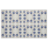 青いバラ ファブリック (ファットクウォーター)