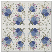 青いバラ ファブリック (見本)